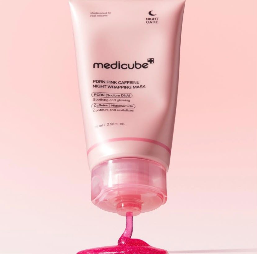 Medicube PDRN Pink Caffeine Night wrapping mask