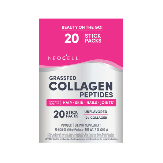 NeoCell Collagen Peptides 10 gram Stick Packs, 20 Stick Packs