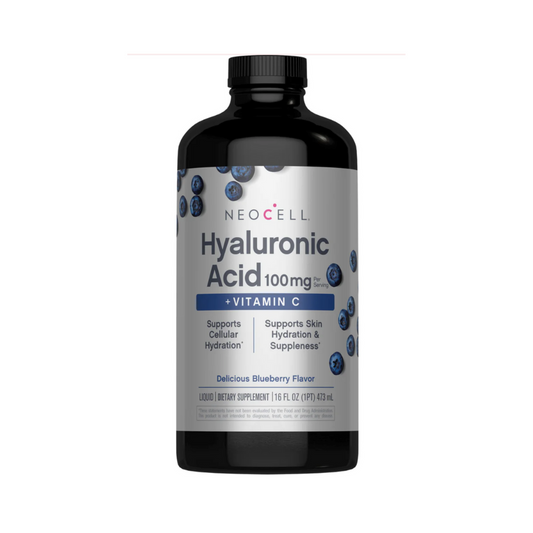 NeoCell Hyaluronic Acid plus C Liquid (Delicious Blueberry Flavor), 16 fl oz (473 mL) Bottle