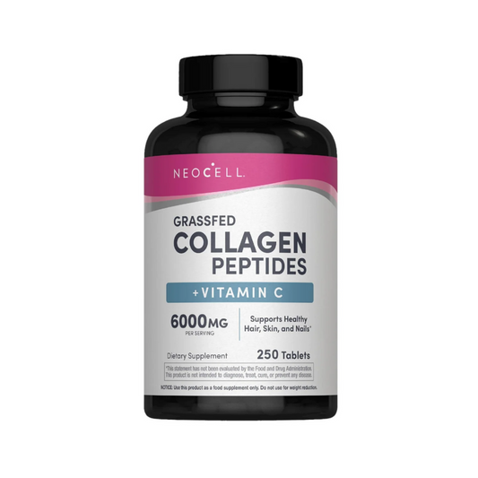 NeoCell Grassfed Collagen Peptides + C, 6000 mg (per serving), 250 Caplets