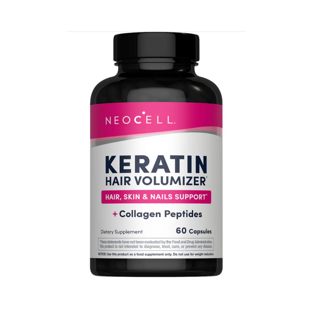 NeoCell Keratin Hair Volumizer, 60 Vegetarian Capsules