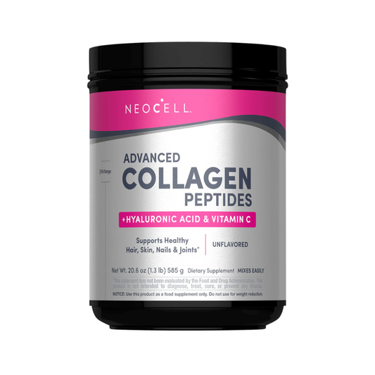NeoCell Advanced Collagen Peptides + Hyaluronic Acid + C, 20.6 oz (585 g) Powder