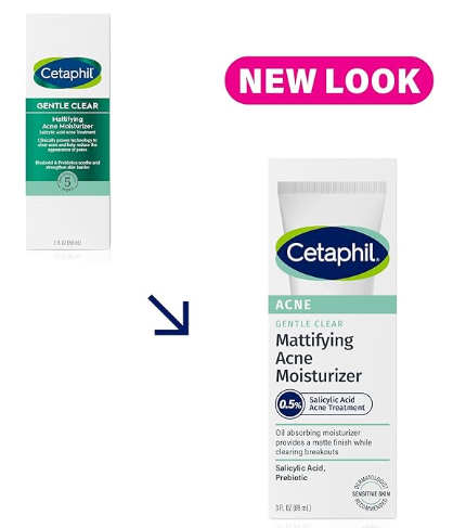 Cetaphil Mattifying Acne Moisturizer Salicylic Acid Acne Treatment