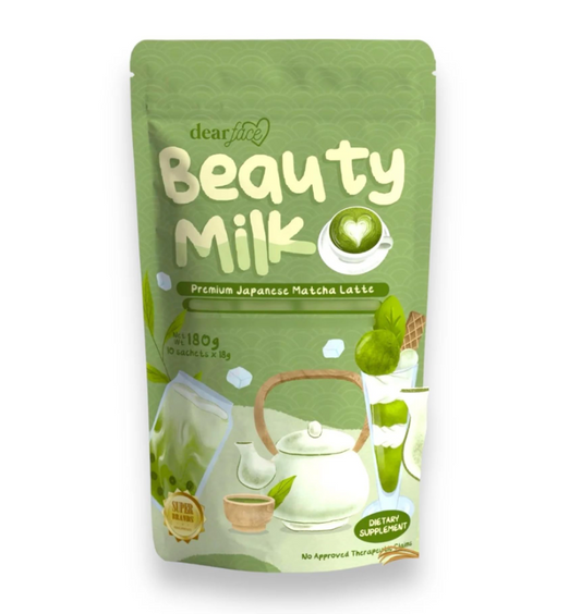 Dear face Beauty milk Matcha Latte Green Tea+ Glutathione Antioxidant