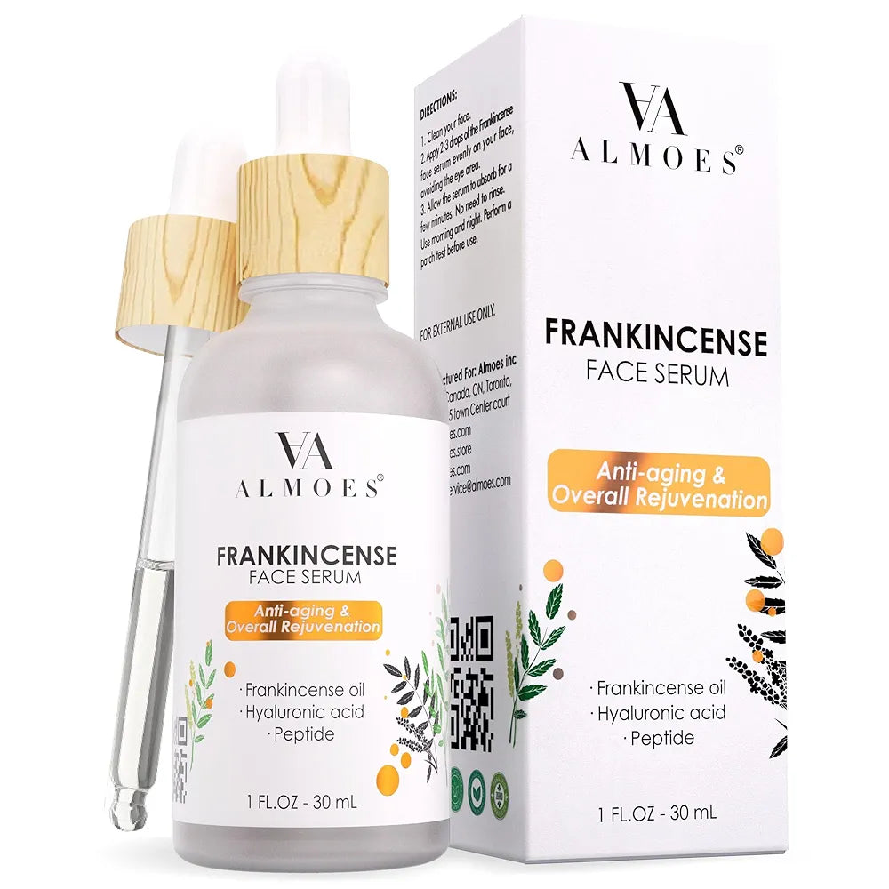 ALMOES Frankincense facial serum's, peptides