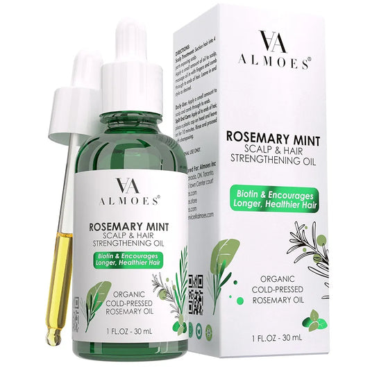 ALMOES Rose Mary mint scalp& hair strengthening oil