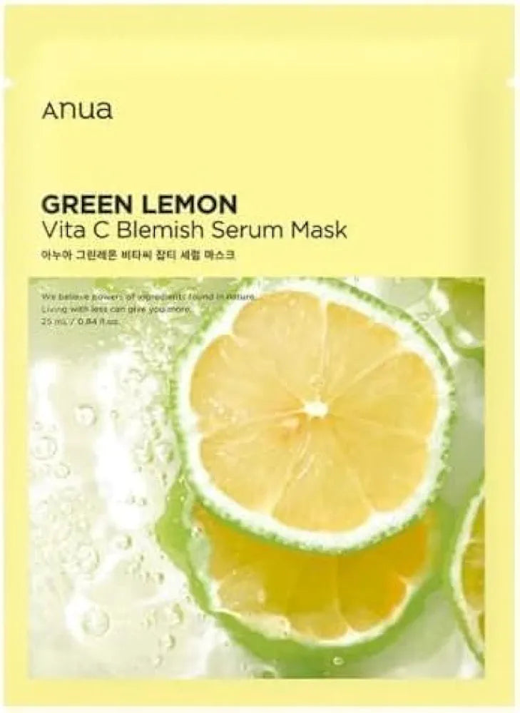 Anua Green lemon vita C Blemish serum Mask