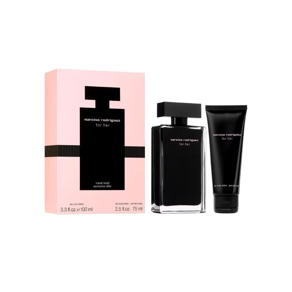 Narciso Rodriguez for her eau de toilette 100ml + body lotion 75ml TR Exclusive Set